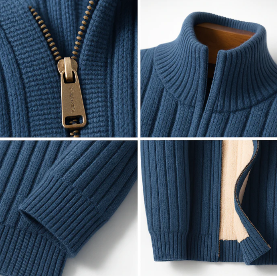 UrbanZip - Gilet classico elegante con zip
